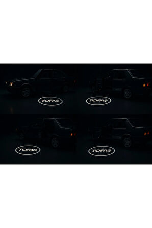 Tofaş Kapı Altı Logo Kapı Altı Led Mesafe Sensörlü Pilli Yapıştırmalı Yeni Nesil