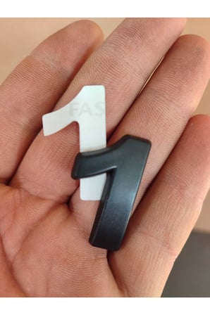 Yapışkanlı Kapı Numarası Kapı No Siyah Küçük Boy 50 mm 5cm Siyah Renk Numaralar 1 Adet
