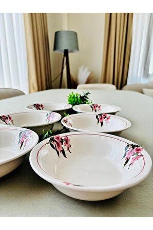 Kar Çiçeği 6 Adet Çorba Kasesi