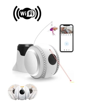 Wifi Akıllı Takip Kamerası Lazer Oyunlu Evcil Hayvan Gözetim Sistemi