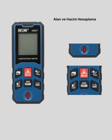 Lazer Metre 50 Mt Hassas Ve Hızlı Ölçüm Özellikli Yeni Nesil