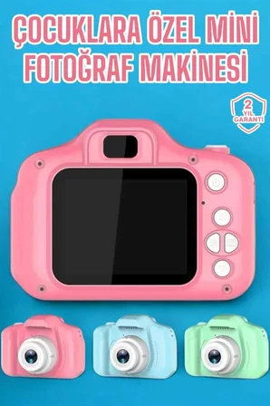 Çocuk Kamerası Dijital 1080p Hd Kaliteli Mini Fotoğraf Makinesi Profesyonel
