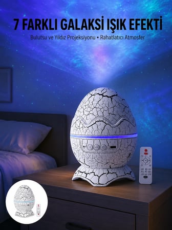 Gece Lambası Yumurta Işık Speaker Yeni Nesil Dinozor Yumurtası Görünümlü