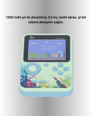 Tv Bağlantılı 500 Oyunlu Mini Gameboy Konsol