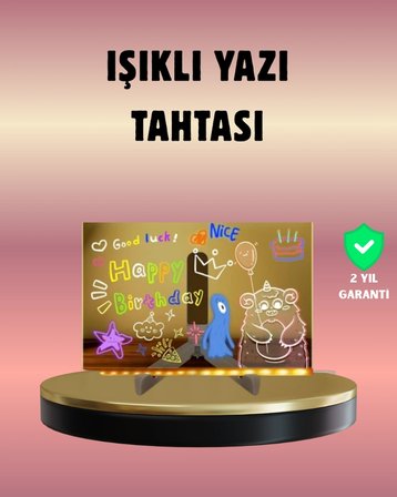Usb Bağlantılı Led Akrilik Çizim Ve Not Tahtası