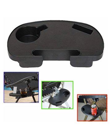 Katlanır Kamp Sandalyesi Yan Sehpa Telefon Ve İçecek Tutuculu Organizer