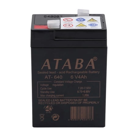 Ataba At-640 6v 4ah Işıldak Aküsü