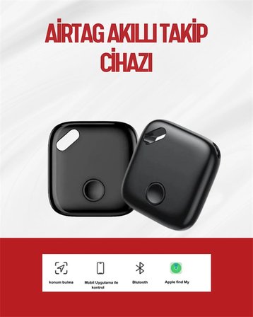 İos Uyumlu Smart Tag | Uzun Pil Ömrü | Bul Uygulaması İle Entegre Akıllı Takip Cihazı