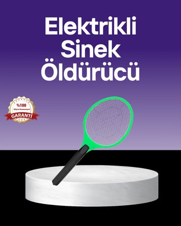 Çocuk Ve Evcil Hayvan Dostu Elektrikli Sinek Raketi | Güvenli Kullanım