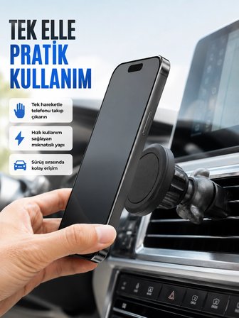 Güçlü Manyetik Araç İçi Telefon Tutucu Universal Telefon Standı