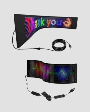 Led Matrix Piksel Panel Işığı Usb Uygulama Kontrollü Kaydırmalı Yazı Ekranı