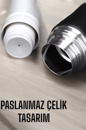 Şık Ve Dayanıklı 3 Bardaklı Termos Seti Uzun Süre Isı Koruma Özellikli