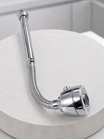 Krom Musluk Uzatma Aparatı  360° Dönebilen Su Tasarruflu Lavabo Fıskiyesi