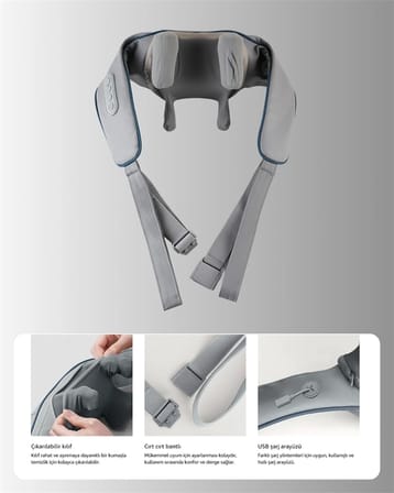 Vnb-01 U Tipi Ergonomik Boyun Masaj Cihazı