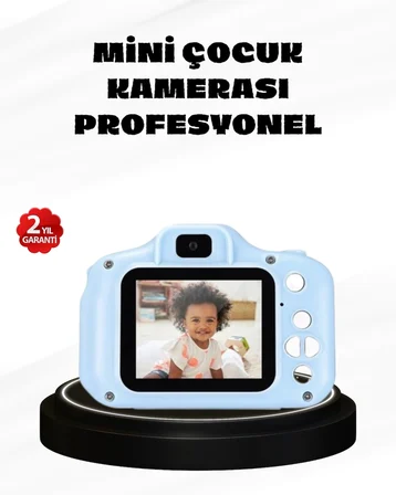 Çocuklar İçin Mini Dijital Kamera – 1080p Hd, 2.0 İnç Ekran, Komik Filtreli Ve Şarjlı