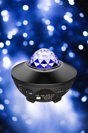 Galaxy Efektli Led Gece Lambası Projektörü Bluetooth Bağlantılı