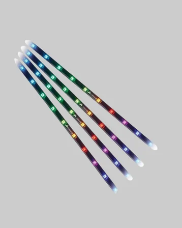 Dekoratif Rgb Led Işık Çubuğu Seti 10 Adet Çubuk Kayan Yıldız Efektli