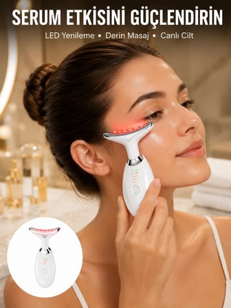 7 Renkli Led Cilt Yenileyici Masaj Ve Bakım Cihazı Yeni Nesil