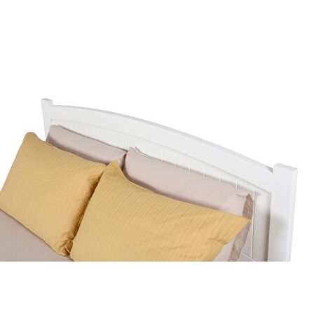 Karya Modern İnci Beyaz Tek Kişilik Karyola 120x200