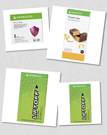 Pro-Core + Limonlu Protein bar + 2 Paket Liftoff