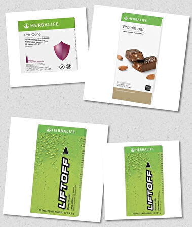 Pro-Core + Vanilya Bademli Protein bar + 2 Paket Liftoff