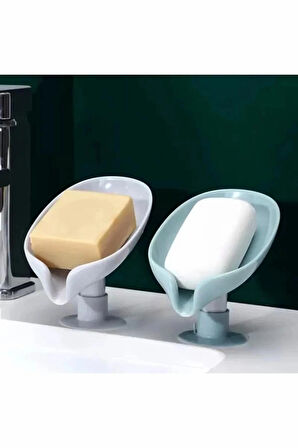 1 Adet Eğimli Katı Sabunluk | Vantuzlu Gri Renk