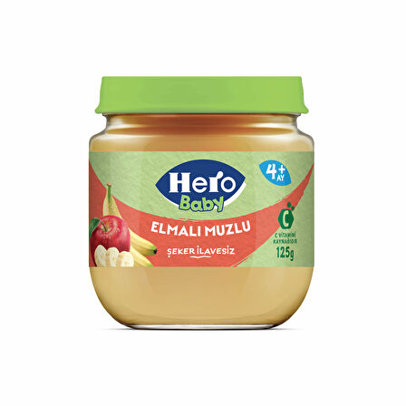 Hero Baby Elmalı Muzlu Kavanoz Mama 125g x12