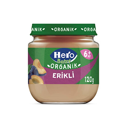 Hero Baby Organik Erik Püresi Kavanoz Mama 120g x6