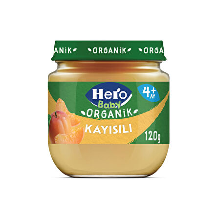 Hero Baby Organik Kayısı Kavanoz Mama 120g x6