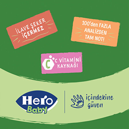 Hero Baby Organik Kayısı Kavanoz Mama 120g x6