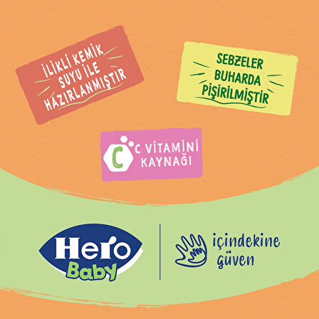 Hero Baby Gourmet Karışık Sebzeli Kavanoz Mama 120g x6