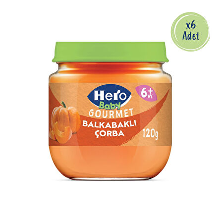 Hero Baby Gourmet Balkabaklı Kavanoz Mama 120g x6