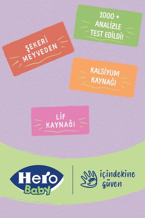 Hero Baby Plus Muzlu Yoğurtlu Kavanoz Mama 120g x6