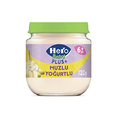 Hero Baby Plus Muzlu Yoğurtlu Kavanoz Mama 120g x6