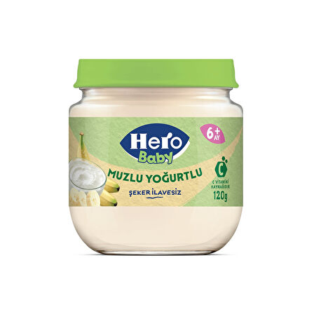 Hero Baby Muzlu Yoğurtlu Kavanoz Mama 120g x12