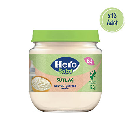Hero Baby Sütlaç Kavanoz Mama 120g x12