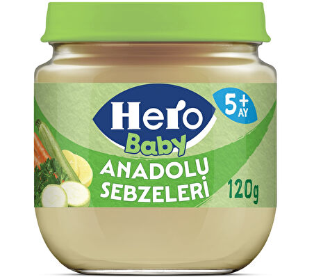 Hero Baby Anadolu Sebzeleri Kavanoz Mama 120g x12
