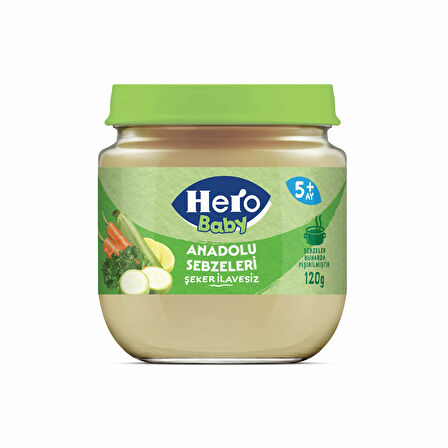 Hero Baby Anadolu Sebzeleri Kavanoz Mama 120g x12