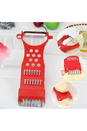 Kaymak Home 3 Parça Çok Fonksiyonlu Mini Soyucu Dilimleyici Rende Seti