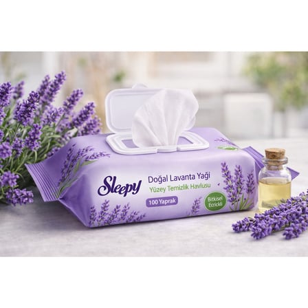 Yüzey Temizlik Havlusu Lavanta 3'Lü Paket 3 x 100