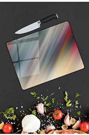 Alaca Desen Cam Kesme Tablası | Hediyelik, Dekoratif, Ofis, Mutfak