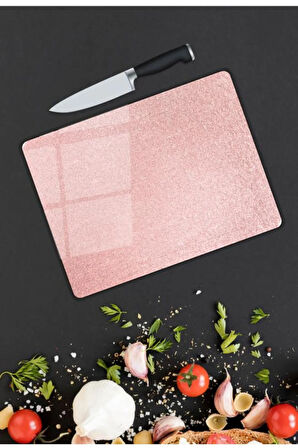 Minimal Desen Cam Kesme Tablası | Hediyelik, Dekoratif, Ofis, Mutfak