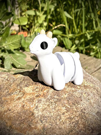 Oyuncak Keçi- Dağların Cesur ve Neşeli Kaşifi !🏔️🐐 3D Hareketli Organik Model - Orta Boy