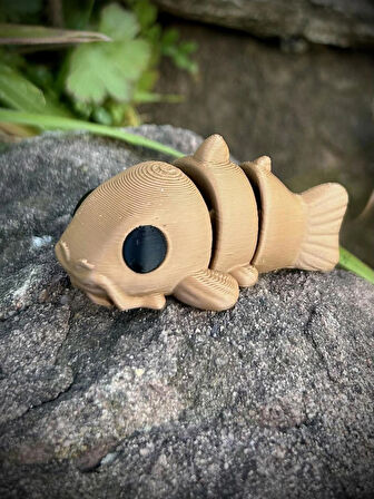  Oyuncak Kedi Balığı - Derin Denizlerin Gizemli Dostu!😺+🐠🌊 🐾3D Hareketli Organik Model - Orta Boy