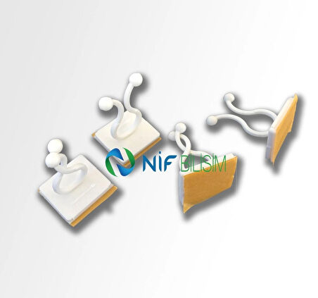Nif 20 adet Sarmaşık Çiçek Tutucu Duvar Tutturma Aparatı Yapışkanlı Bitki Klipsi Tutucu Düzenleyici Kelebek Tutucu