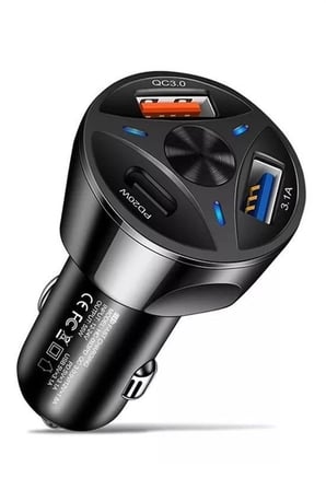 55w 3 Port Usb Araç İçin Telefon Şarj Cihazı 3 Girişli Çakmaklık Adaptör-31a Pd 20w Qc 30