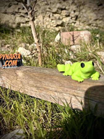 Kertenkele Oyuncak - Hızlı ve Çevik Kaşif Yeşil🦎🌵🌞 3d Hareketli Organik Model- Orta Boy