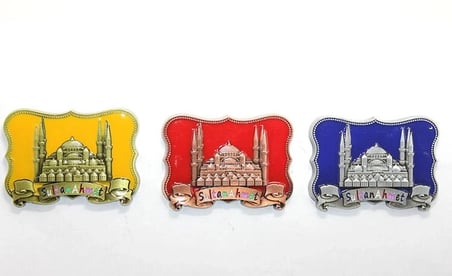 Özel Üretim Hediyelik Hatıra Turistik Dekoratif İstanbul Yöresel Sultanahmet Magnet Alk2195