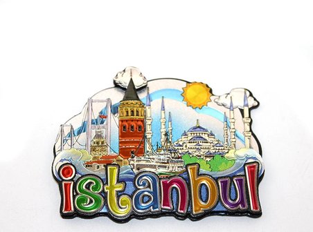 #Magnet Hediyelik Eşya Hatıra Mıknatıslı Buzdolabı Süsü Modern İstanbul Temalı Silikon Magnet