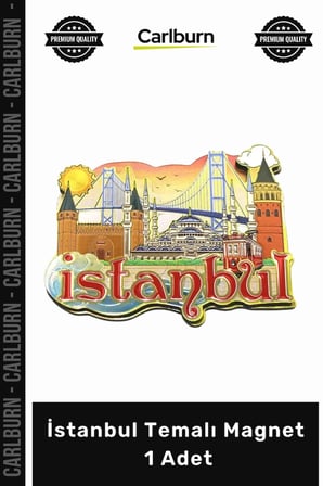 Özel Üretim Turistik Hediyelik Hatıra Şehir Galata Kulesi Tasarım İstanbul Temalı Magnet 1 Adet